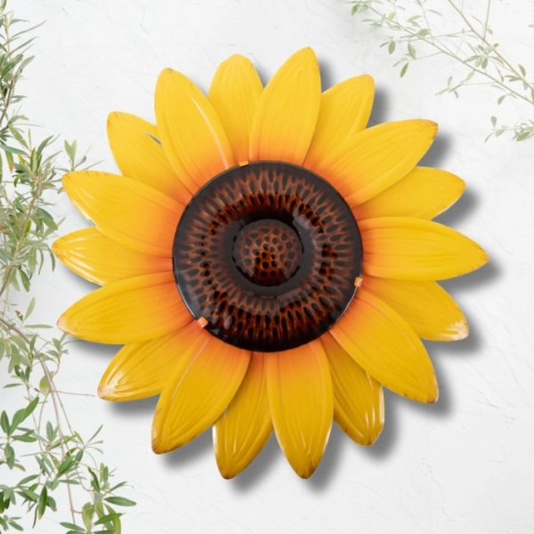 Sunflower Glass Wall Art