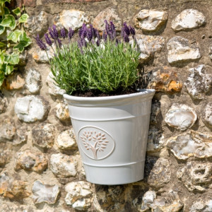 Blenheim Recycled Wall Planter - Off White
