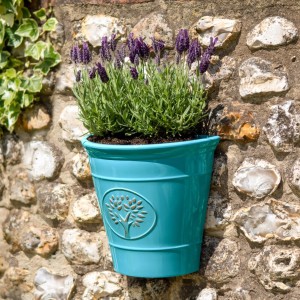 Blenheim Recycled Wall Planter - Aqua