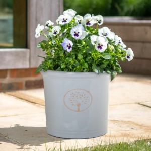Cotswold Recycled Cylinder Planter - Grey