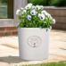 Cotswold Recycled Cylinder Planter - Off White