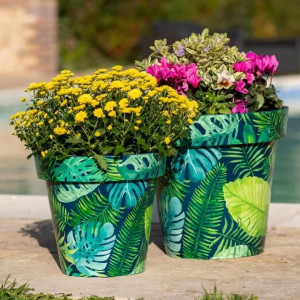 Zest Recycled Planter - Tropical