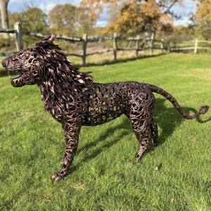 Bronze Lion Sculpture