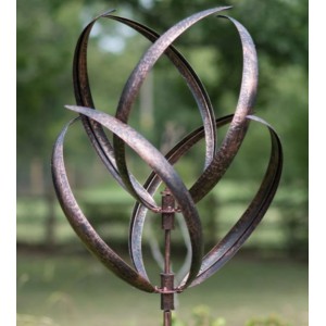 Hampton Brushed Copper Wind Sculpture