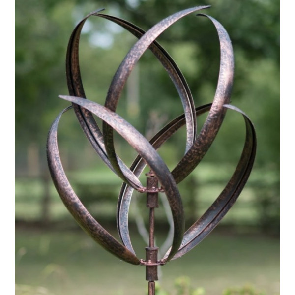 Hampton Brushed Copper Wind Sculpture