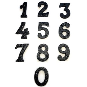 Antique Black House Numbers