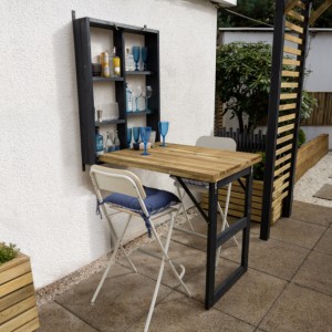 Fold Down Wall Garden Bar