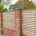 Double Slatted Fence Panel 180 x 91cm