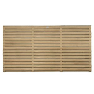 Double Slatted Fence Panel 180 x 91cm