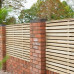 Double Slatted Fence Panel 180 x 121cm
