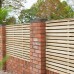 Double Slatted Fence Panel 180 x 121cm