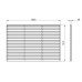 Double Slatted Fence Panel 180 x 121cm