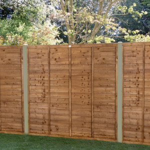Superlap Fence Panel 5ft 6in - Pressure Treated Brown