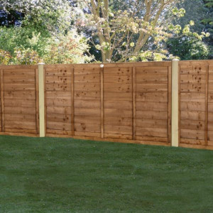Superlap Fence Panel 3ft - Pressure Treated Brown