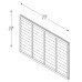 Superlap Fence Panel 4ft - Pressure Treated Brown