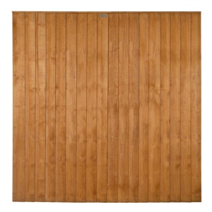 Closeboard Fence Panel 6ft - Golden Brown