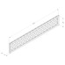Diamond Lattice Fence Topper 6ft x 1ft