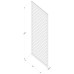 Diamond Lattice Fence Topper 6ft x 3ft