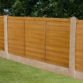 Overlap Fence Panel 4ft - Golden Brown