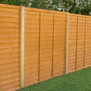 Overlap Fence Panel 5ft - Golden Brown