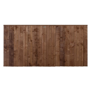 Closeboard Fence Panel 3ft - Pressure Treated Brown