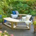 Curved Wooden Benches - Set of 2