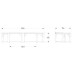 Curved Wooden Benches - Set of 2