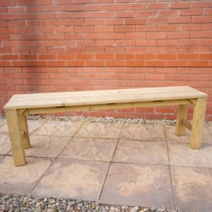 Backless Wooden Dining Bench