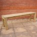 Backless Wooden Dining Bench