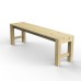 Backless Wooden Dining Bench