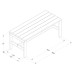 Rectangular Wooden Garden Dining Table