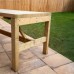 Rectangular Wooden Garden Dining Table