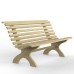 Kuba Curved Wooden Bench