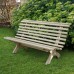 Kuba Curved Wooden Bench