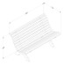 Kuba Curved Wooden Bench