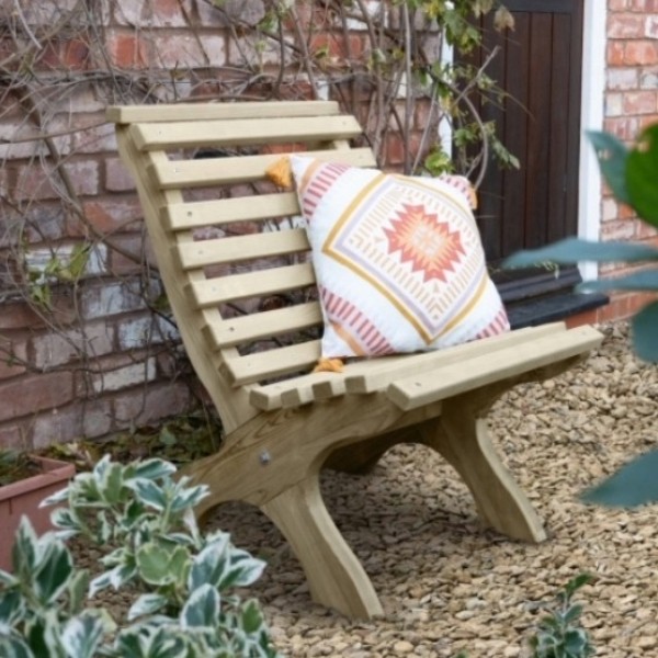 Kuba Curved Wooden Chair