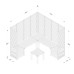 Modular Garden Seating Set - Design 3 (Seats Up To 5)