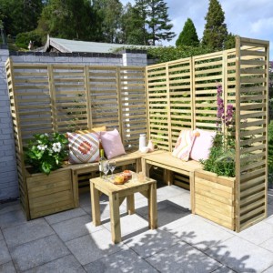 Modular Garden Seating Set - Design 3 (Seats Up To 5)
