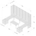 Modular Garden Seating Set - Design 4 (Seats 8 To 10)