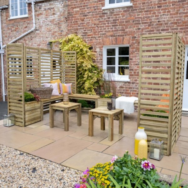 Modular Garden Seating Set - Design 5 (Seats Up To 10)