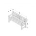 Rosedene Wooden Table And Bench Set