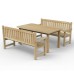 Rosedene Wooden Table And Bench Set