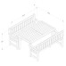 Rosedene Wooden Table And Bench Set