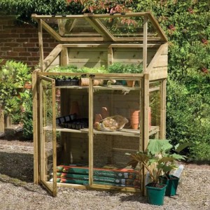 Traditional 4 x 2 Wooden Mini Greenhouse