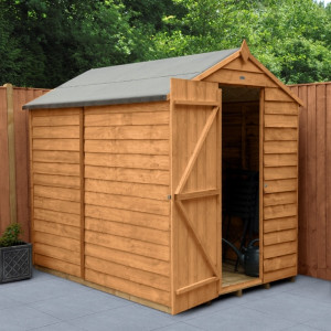 Overlap Dip Treated 5 x 7 Apex Shed - No Window