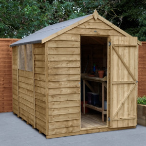 Overlap Pressure Treated 6 x 8 Apex Shed