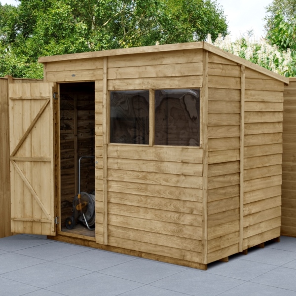 Overlap Pressure Treated 7 x 5 Pent Shed