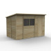 Overlap Pressure Treated 10 x 6 Pent Shed