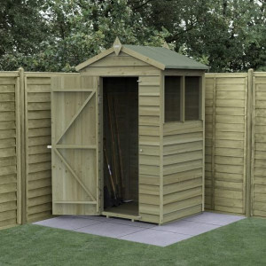 4Life Overlap Pressure Treated 4 x 3 Apex Shed