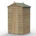 4Life Overlap Pressure Treated 4 x 3 Apex Shed - No Window